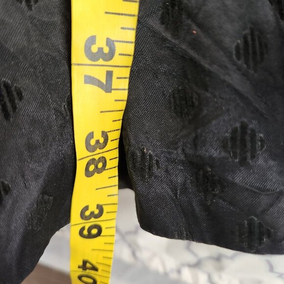 Vtg 80s Witchcore Black Velvet Dress 6 Drop Waist Ruffle Skirt Witchy Grunge - Picture 5 of 16